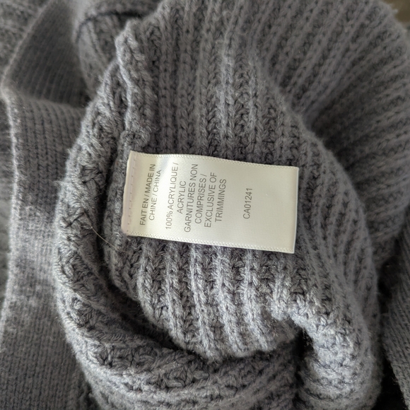 Twik Textured Knit Crew Neck Sweater in Charcoal Blue - Picture 5 of 6